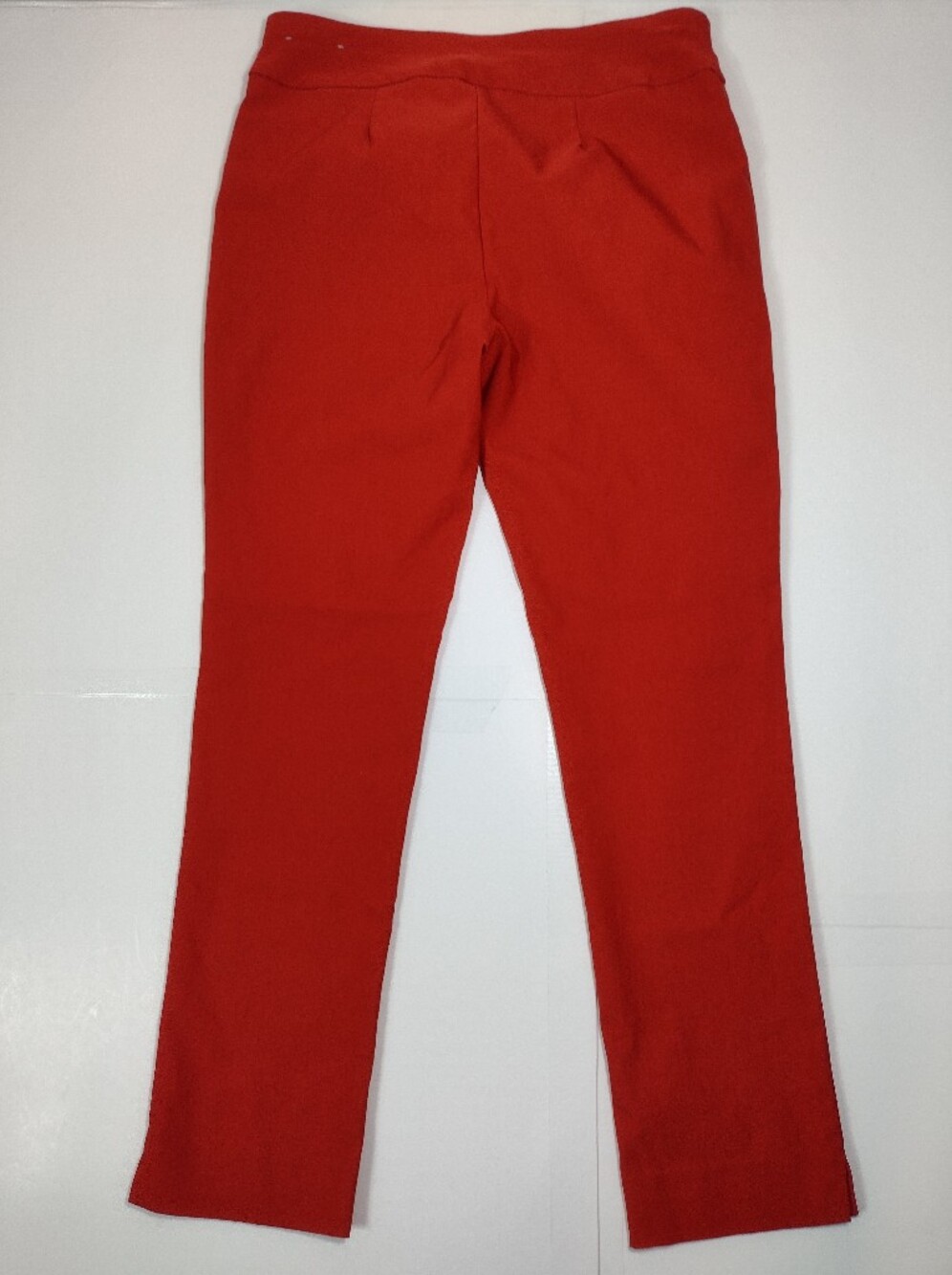 Chico's Slim Ponte Pants in Bright Red Stretchy (00P) - Picture 7 of 14